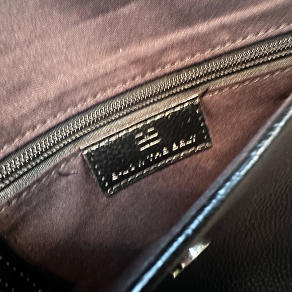 B-Low The Belt Black Studded Vegan Pebbled Leather Clutch Bag - Picture 2 of 5